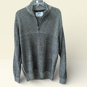 BKE Mens 1/4 Zip Pullover Size Large Buckle Sweater Knit Casual Preppy